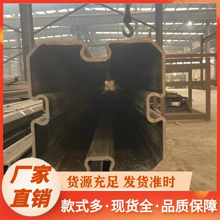 景观灯杆异形管 异形凹槽方管加工 精度高误差小 适配各类照明设备