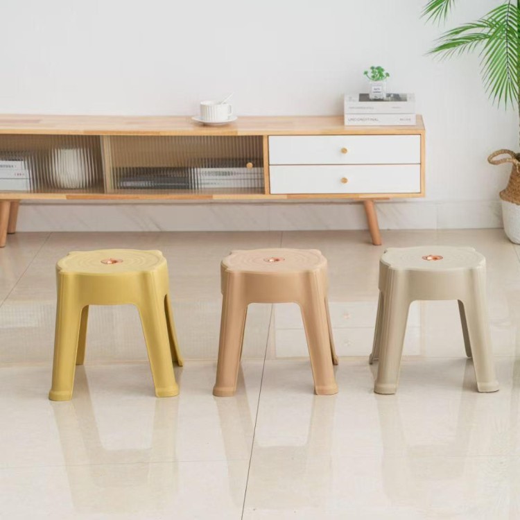 家用成人塑料凳子小板凳 中号加厚浴室换鞋凳客厅浴室洗澡浴