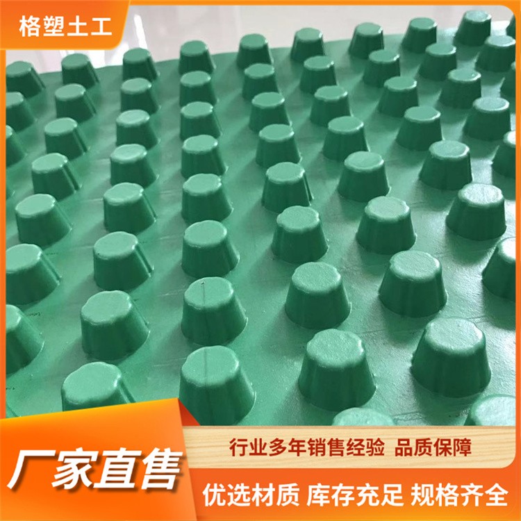 蓄排水板 高密度聚乙烯 抗压强度高耐腐蚀 园林绿化用
