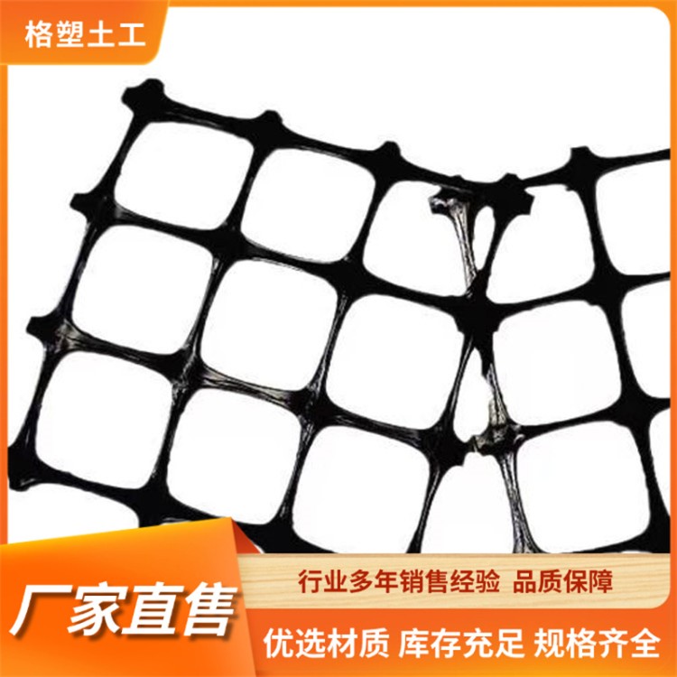 单向塑料土工格栅 路基加筋TGSG50塑料格栅 养殖网围栏 圈地圈玉米