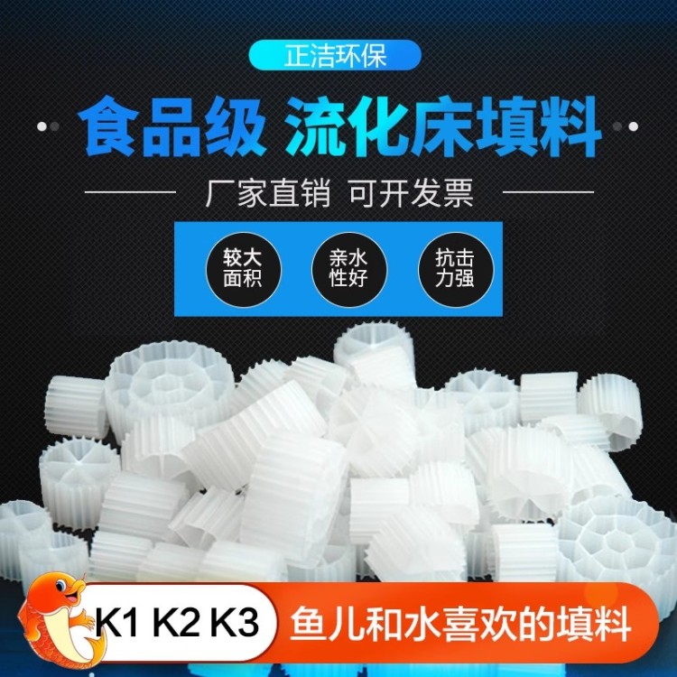 流化床填料K1滤材K2K3mbbr污水处理鱼缸水族悬浮生物过滤挂膜培菌