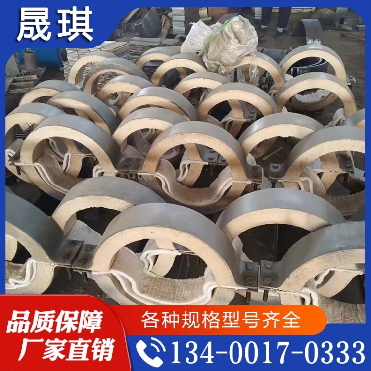 管道滑动管托支架 聚氨酯保冷管托支吊架 座式固定导向支座墩