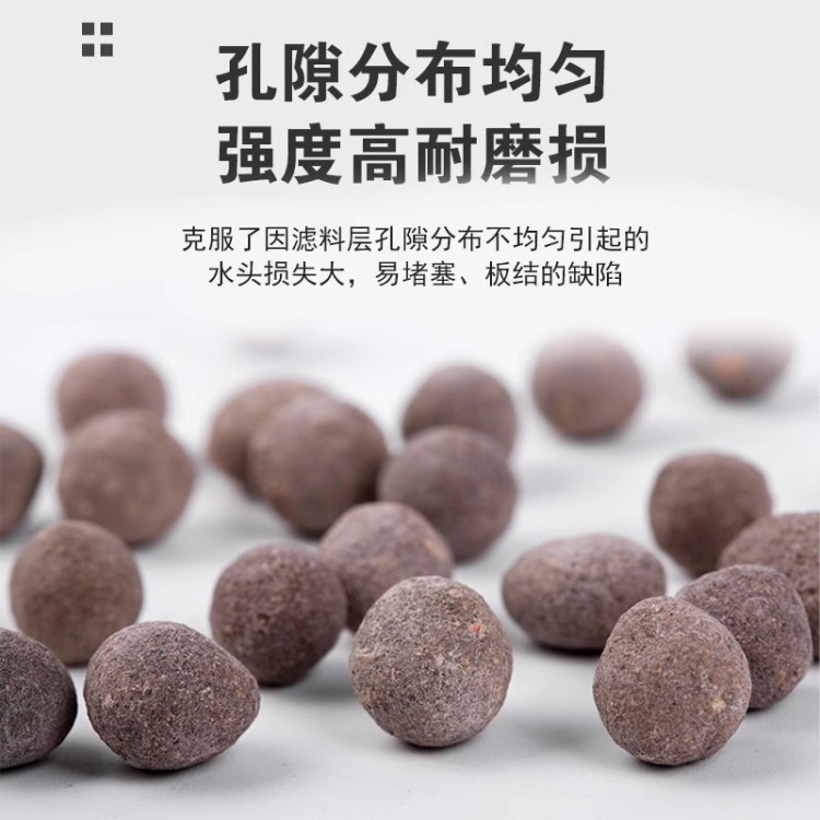 生物滤料污水处理湿地公园河道除磷除氮滤料人工湿地陶粒滤料工厂