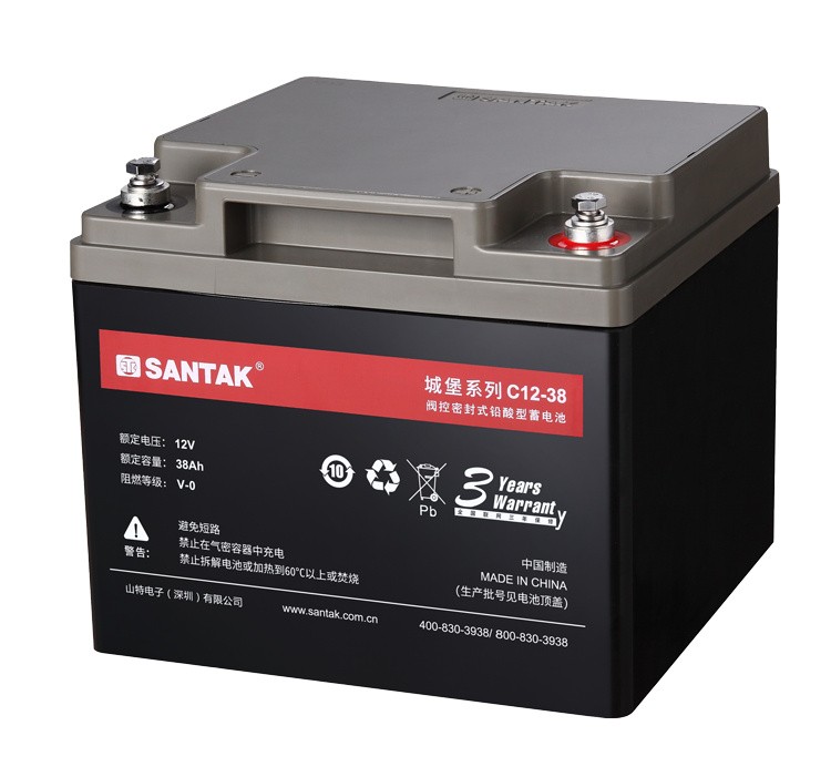 山特 C12-65 阀控式铅酸免维护蓄电池