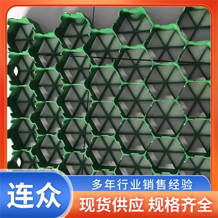 库存现货平口花口植草格 景区厂房建设停车场用 原生料种草塑料格