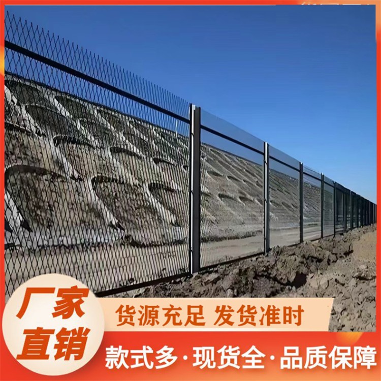 铁路防护栅栏 防护边框护栏网 绿色隔离栅