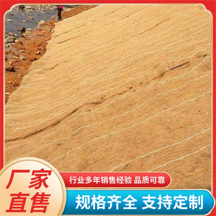 山体护坡抗冲生物毯 河道植物纤维毯 植生椰丝毯厂家发货