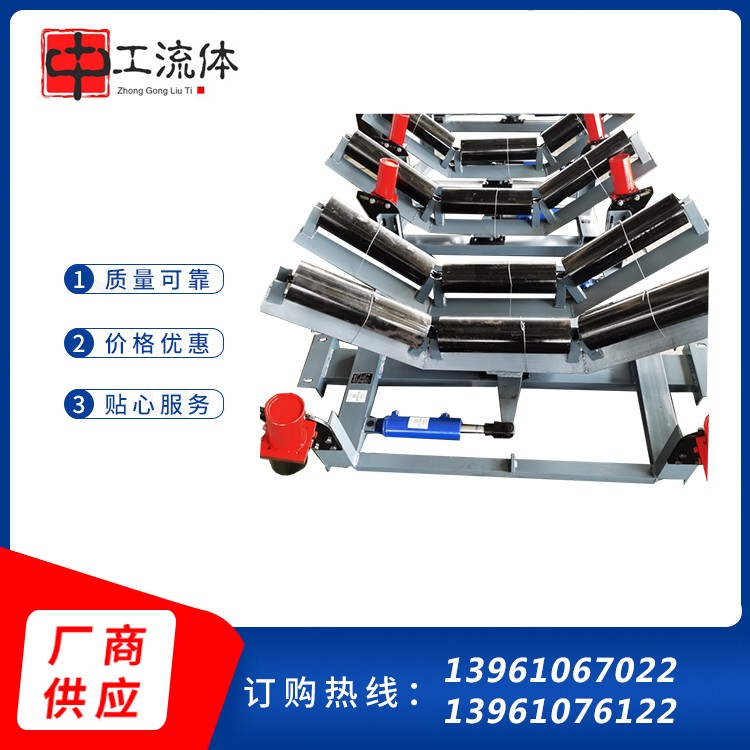 输送带液压纠偏装置 皮带机防跑偏装置 带宽1米用