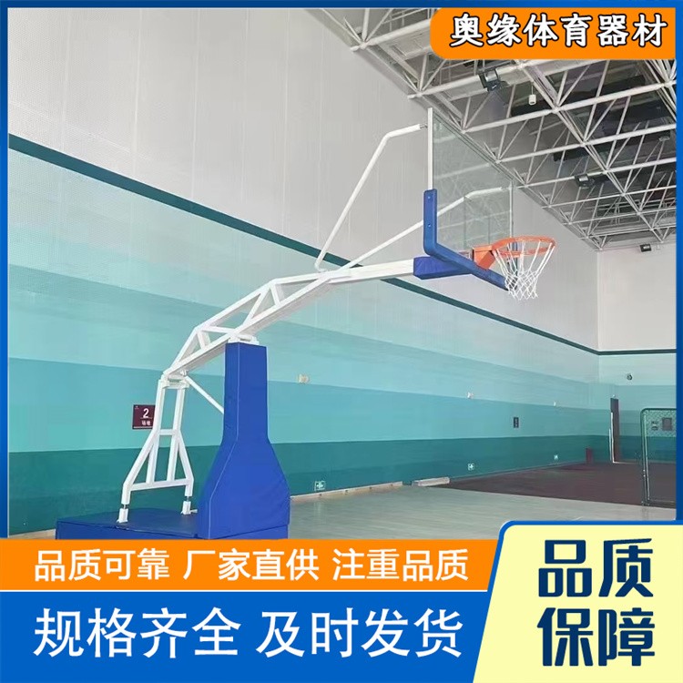 沧州奥缘体育器材   电动液压篮球架厂家供货