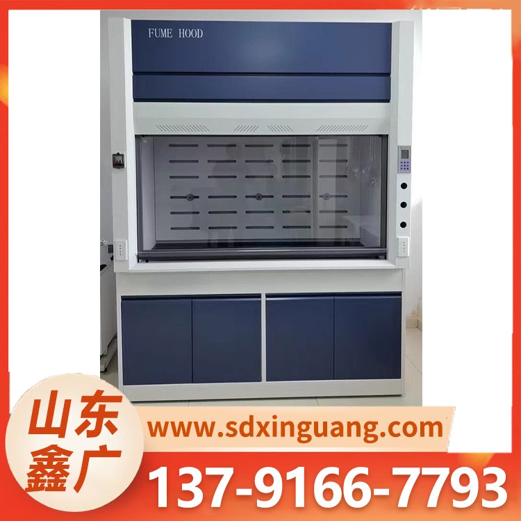全钢通风柜  中央边台物理化验室台 PP通排风柜厂家
