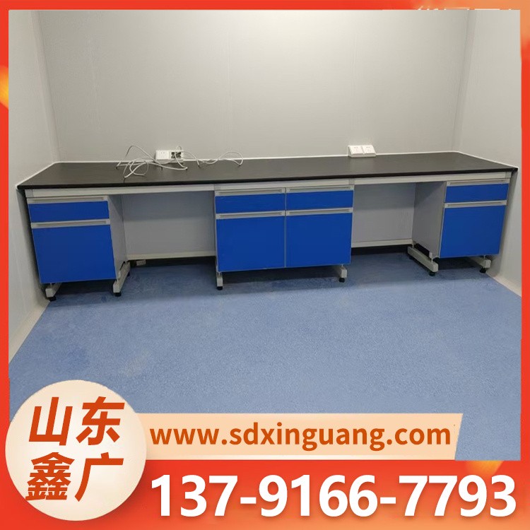 钢木实验台 实验室家具防腐实验桌 防腐蚀理化板台面