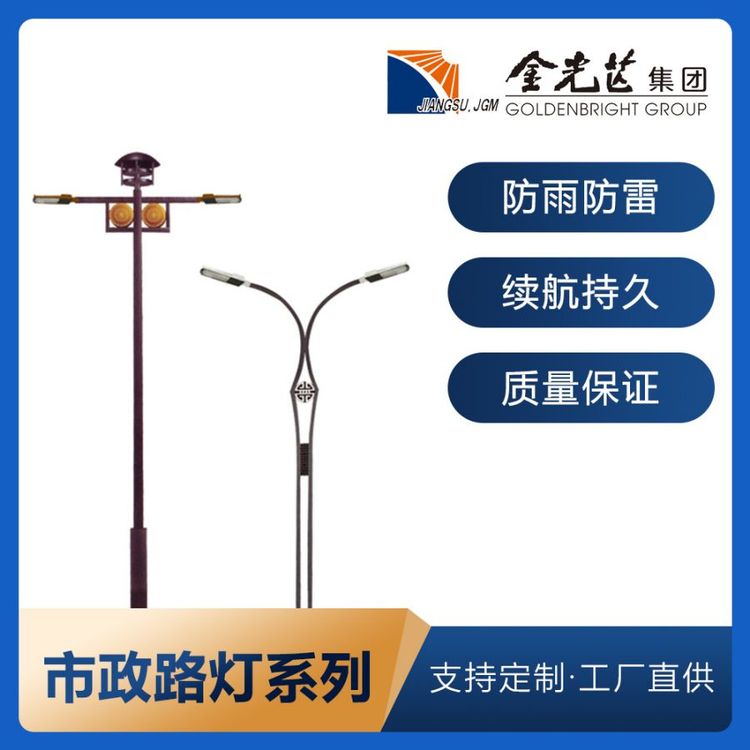 厂家供应户外照明灯杆 6米7米8米led马路市电路灯高低双臂