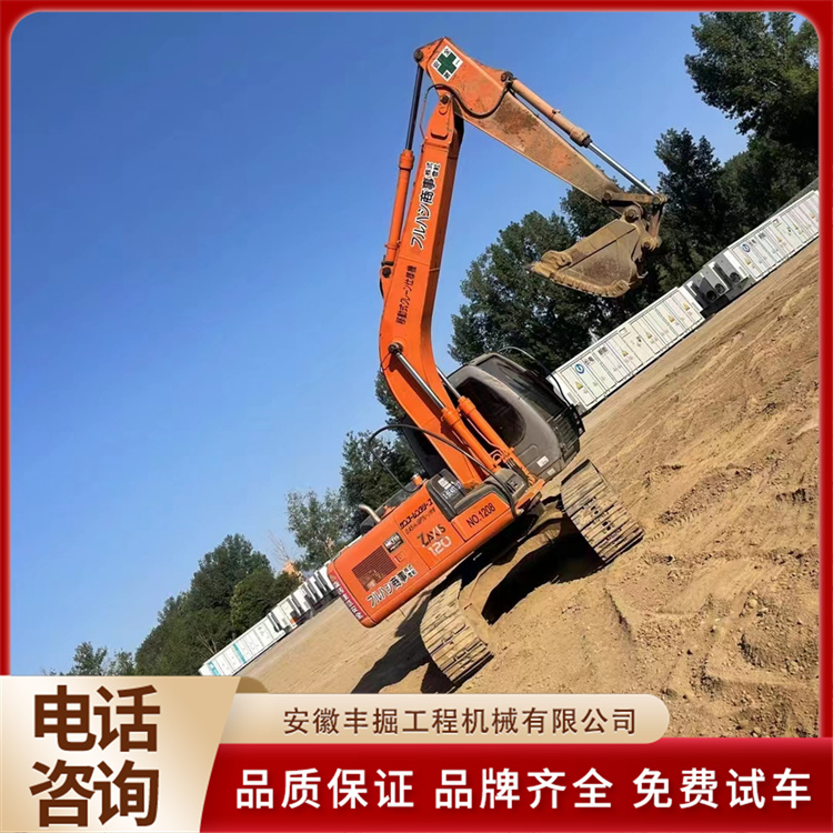 二手日立120挖机 纯土方无破碎 私人一手干活机