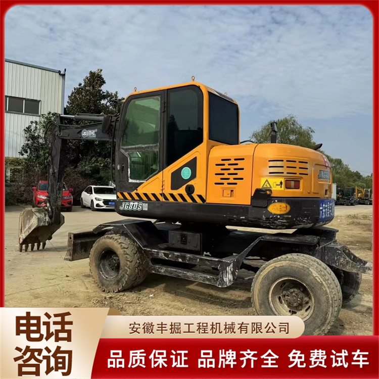 劲工80轮式挖机 农用工程轮挖 滴油不漏 车况性能好