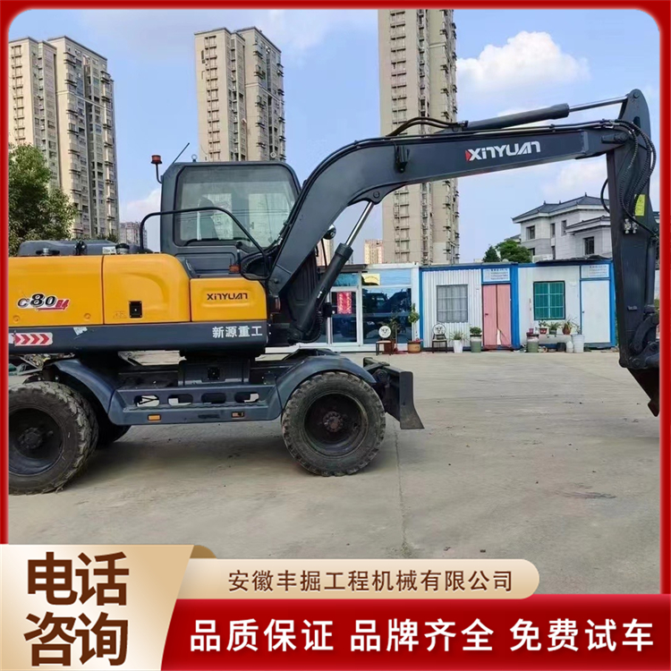 新 源80轮挖 市政工地轮式挖掘机 省时省人工 品质保证