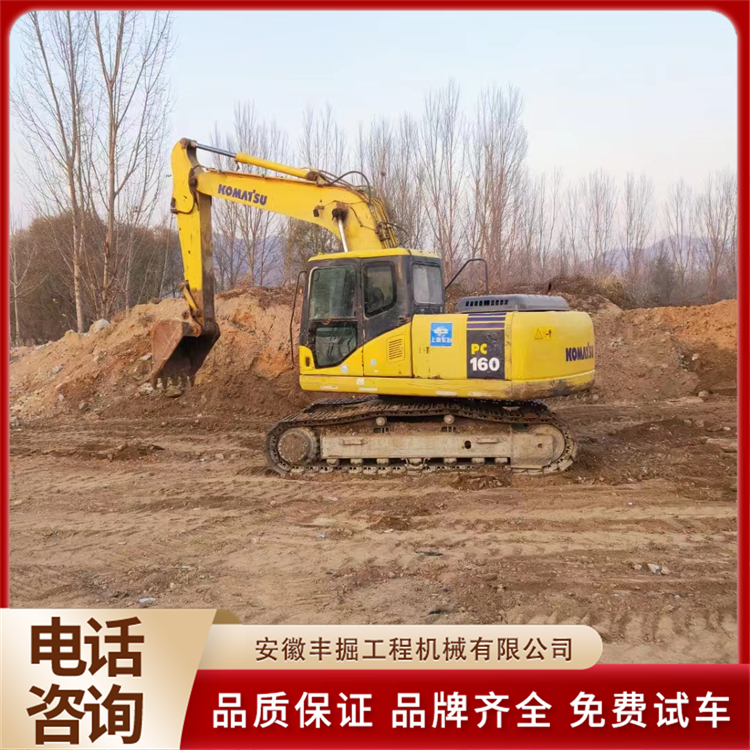 小 松160挖掘机 园林工程破碎道路二手挖机 省时省人工 包你干活