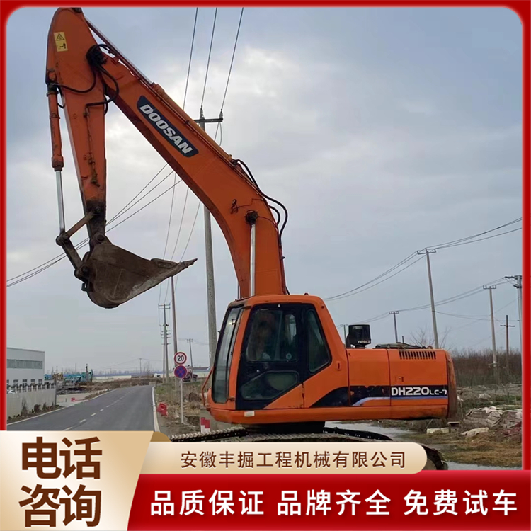 小型钩机 工程建设二手斗山220挖掘机 私人一手干活机 底盘板正