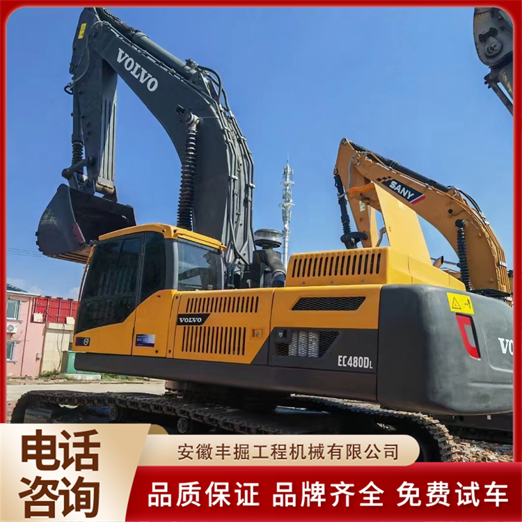 沃尔沃480二手挖掘机 多功能履带式土地开荒挖机 底盘板正