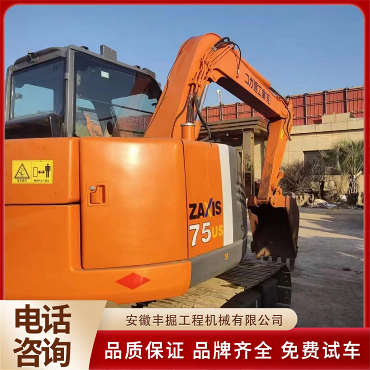 二手日 立75挖掘机 工地施工挖土机 车况性能好 直下工地