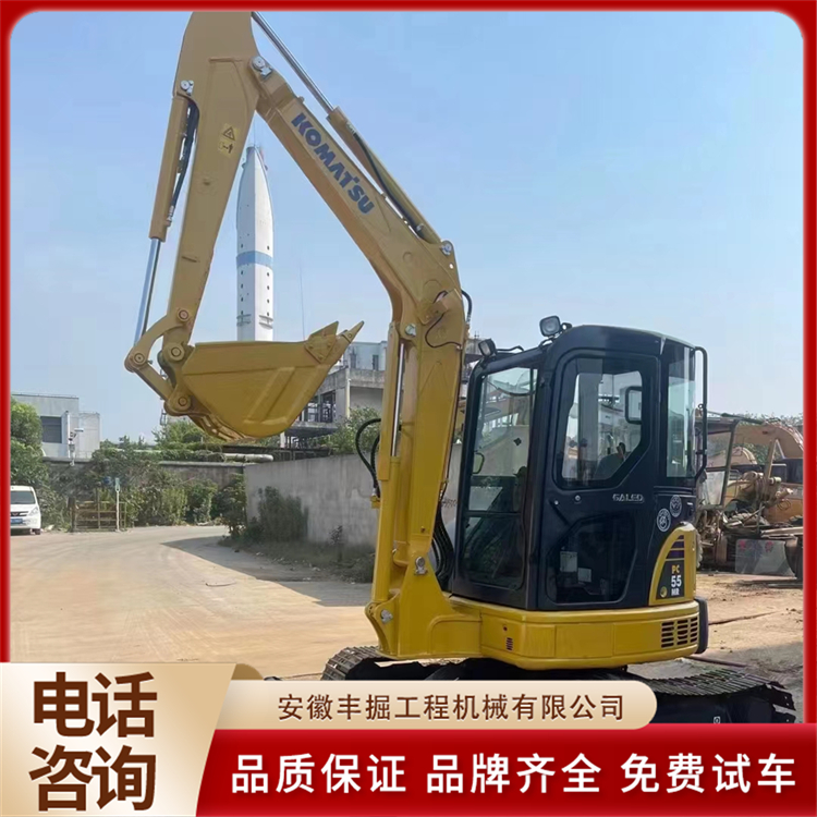 小 松55挖掘机 道路建设用二手挖机 包你干活 丰掘