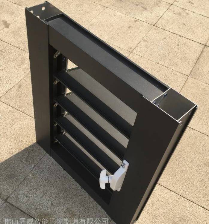 幕墙工程建筑通风设备铝合金百叶窗手动电动开窗器配件联动装置