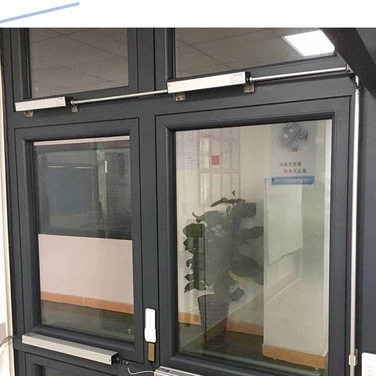消防联排开窗机内外上悬平开手摇链条式开窗器展威手动开窗机器
