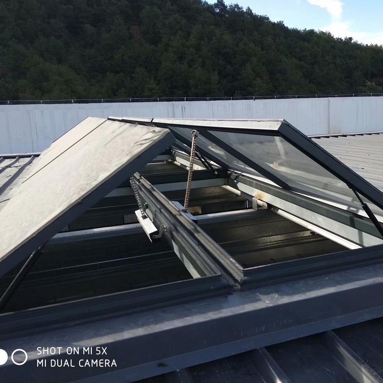 消防联动开关窗上悬中悬下悬电动链条式开窗器70度开启
