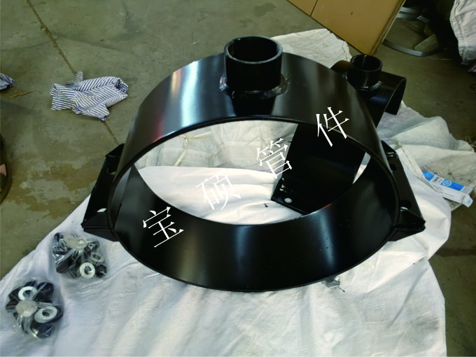 钢塑马鞍三通管卡分水开支管丝口增接口PE管内丝两合鞍座