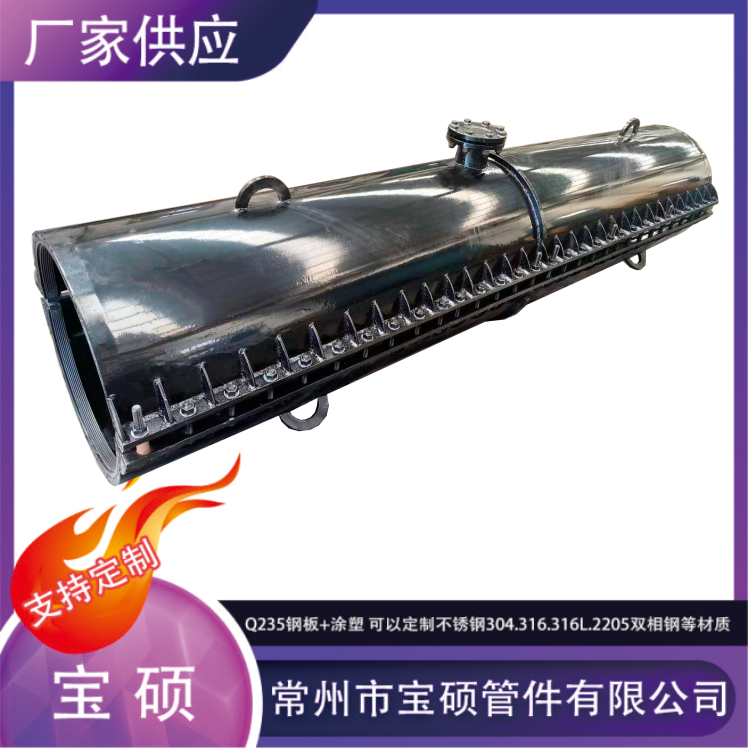 管道抢修3米长哈夫节抢修器水管堵漏器 球墨铸铁加长抱箍 快速接头