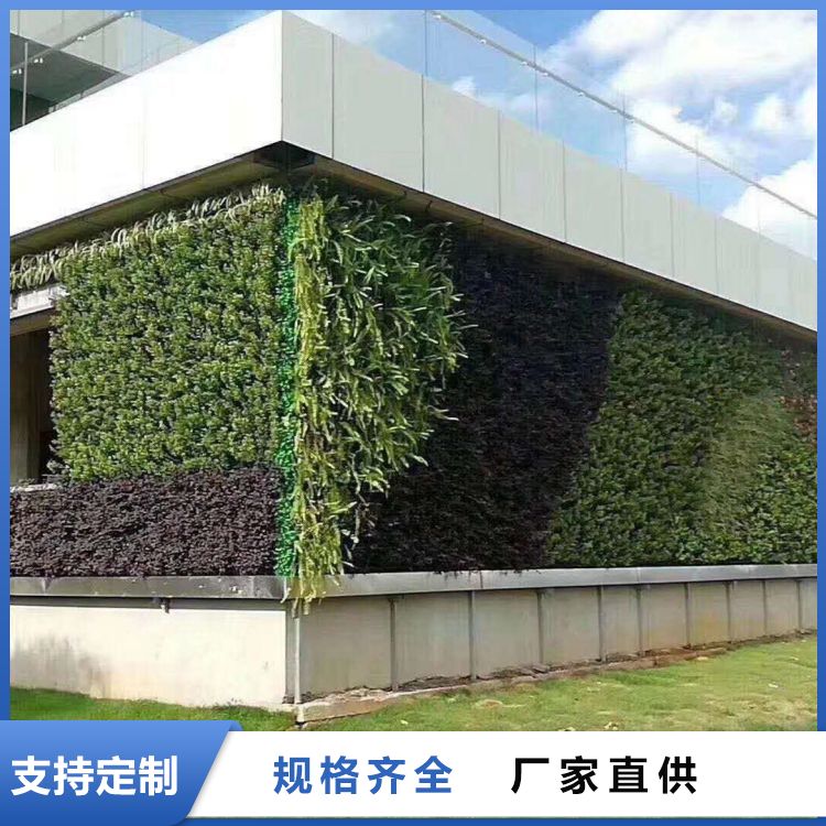 生态修复 生态保健 支持定制 绿色背景仿真植物墙