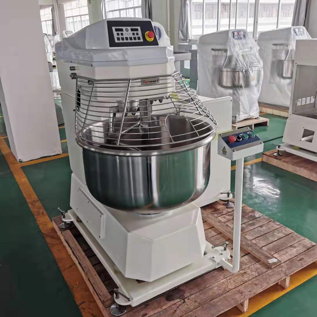 全自动大型商用翻缸和面机 双速双动搅面机 100公斤面粉打面机