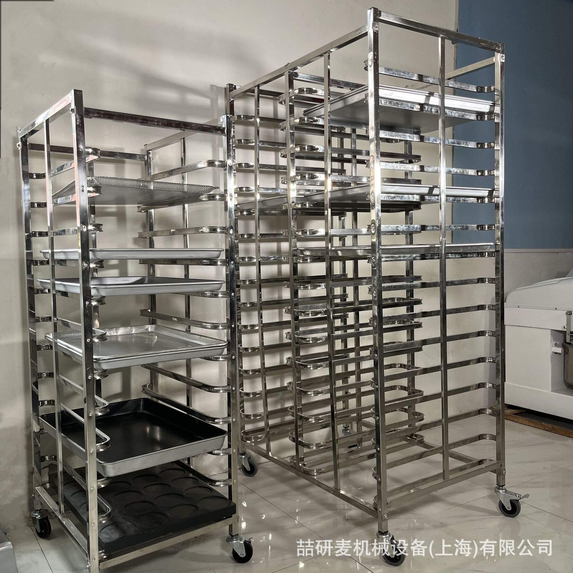 食品周转箱 12层15层18层实用托盘架 物料面包插盘式摆放架