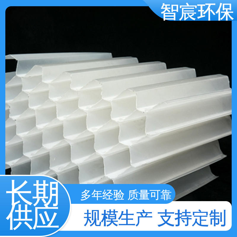 智宸 易于安装清洗 蜂窝填料 工业污水沉淀 PP聚丙烯滤料