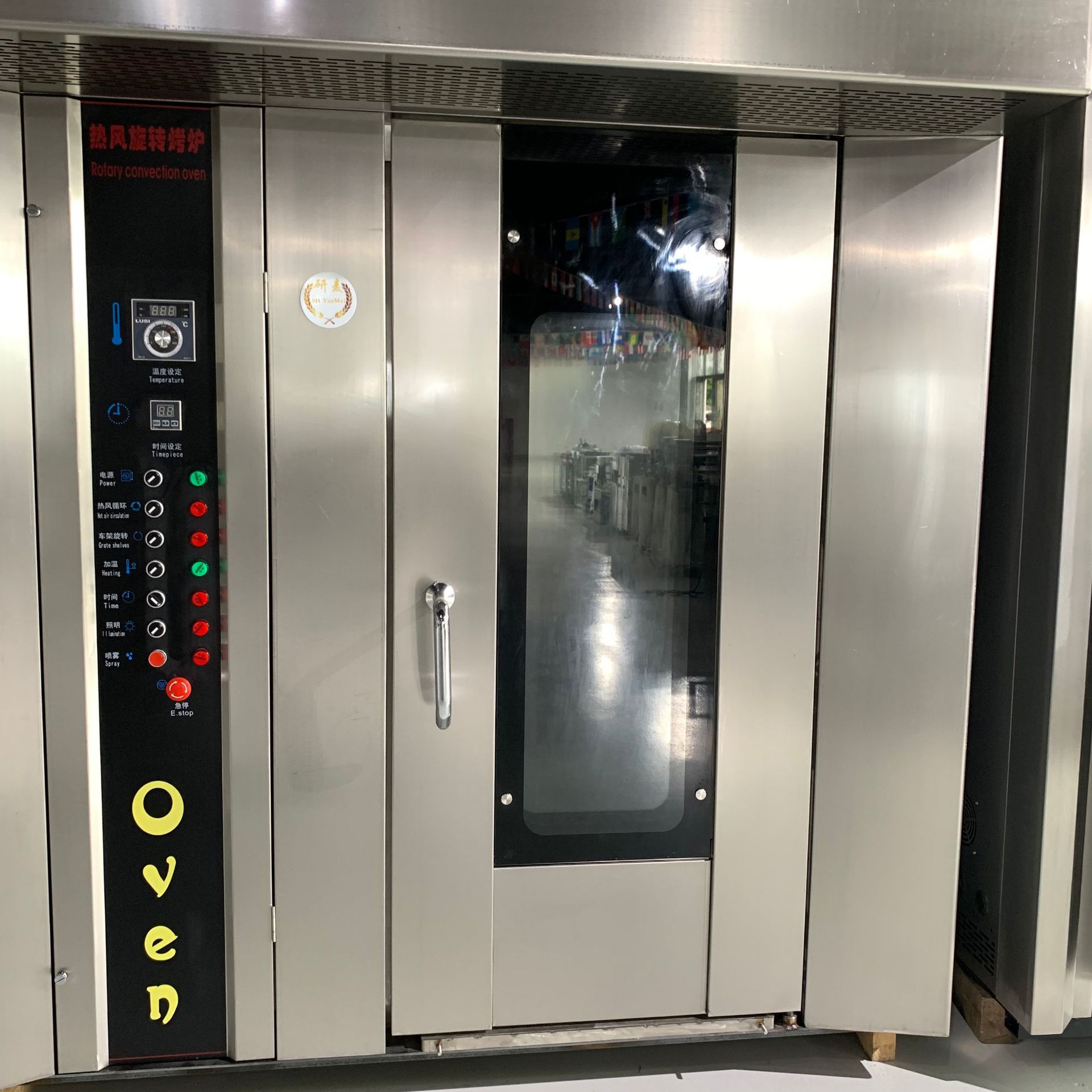 商用烤鸭炉 16盘热风旋转电热燃气柴油型烤炉 推车式烤炉