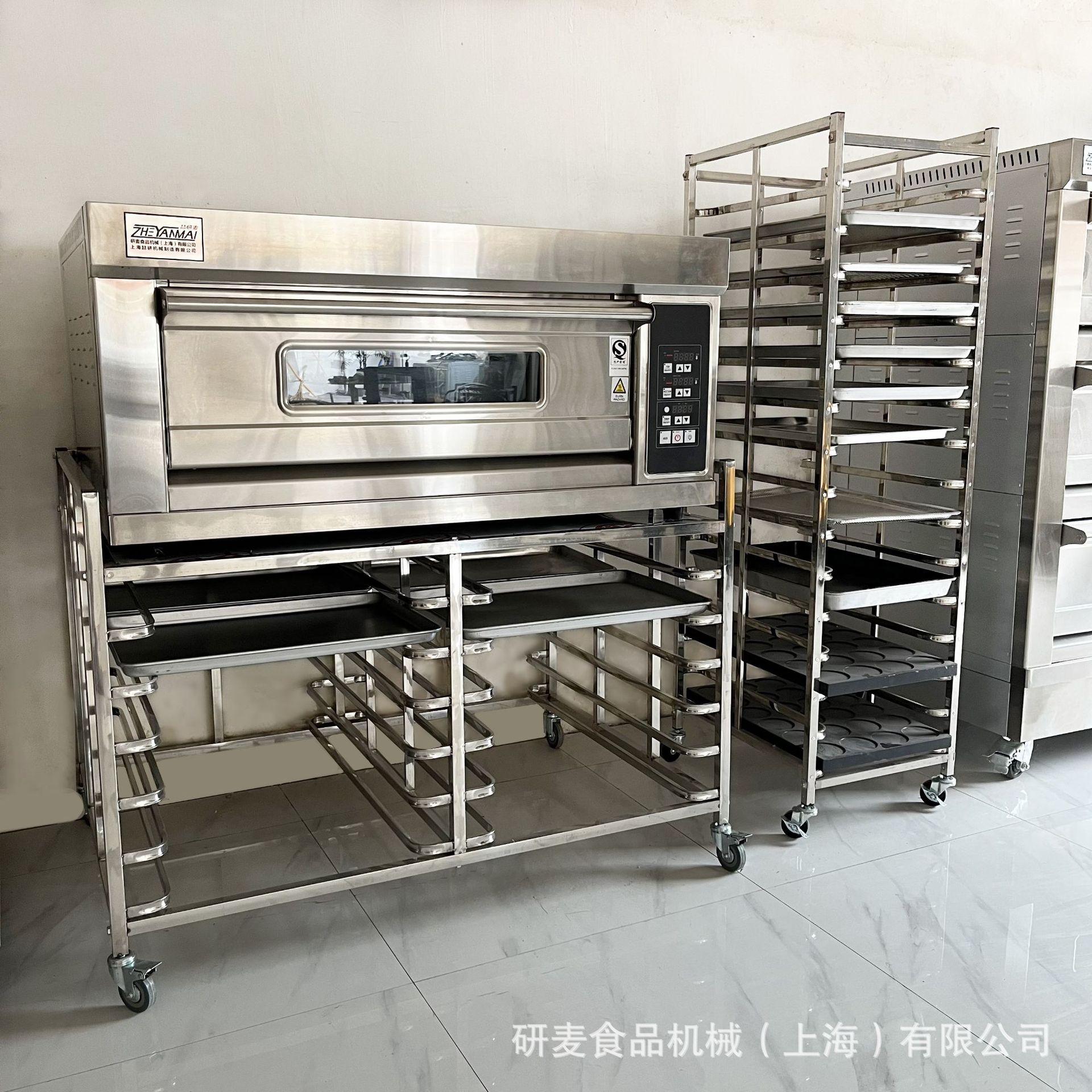 商用烘焙机械 单层烤箱披萨烤箱可移动24盘烤箱层架 可加石板烤箱