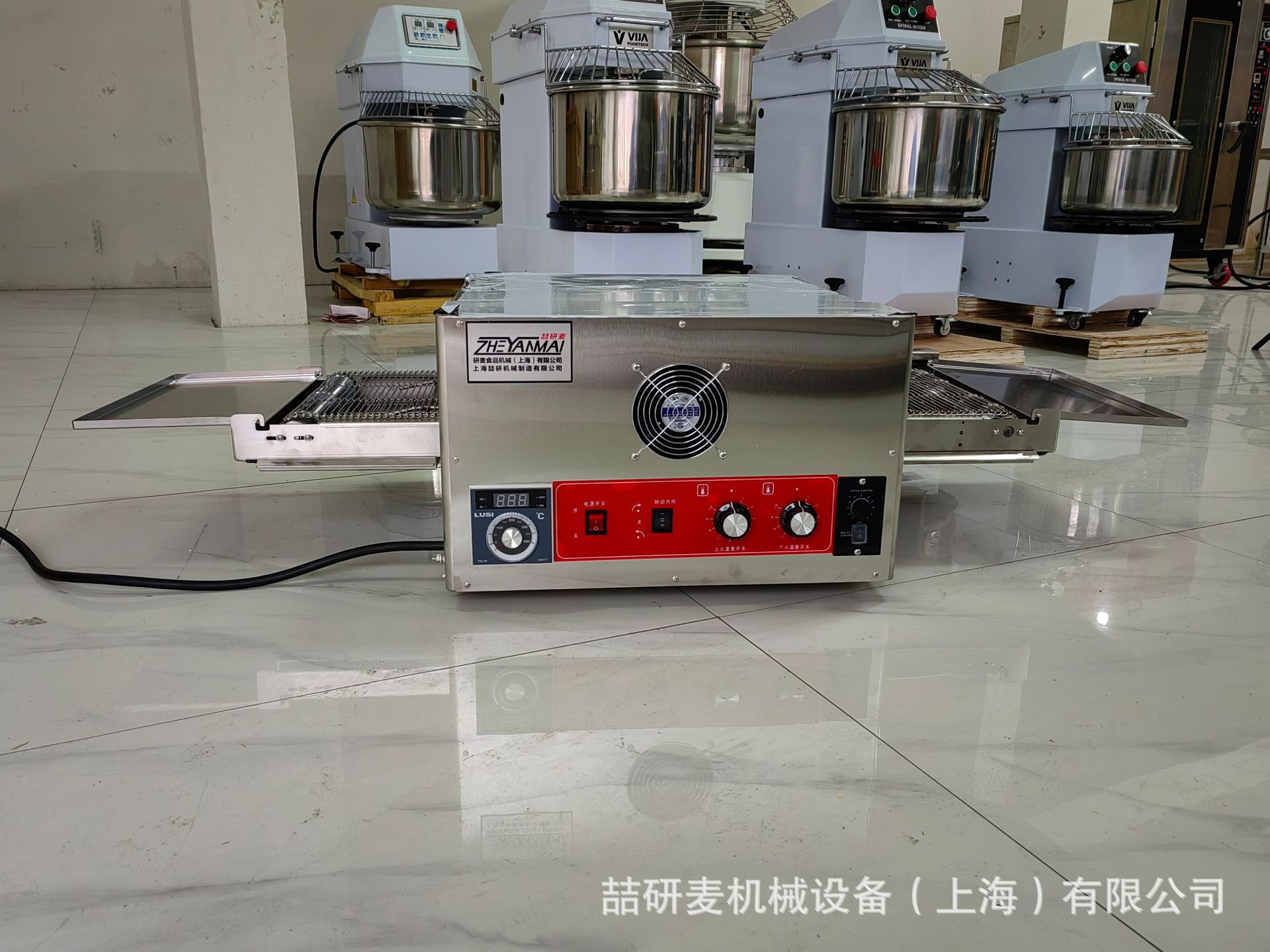 双排远红外链条炉 履带传送式披萨薄饼烤箱 商用披萨炉Pizza Oven