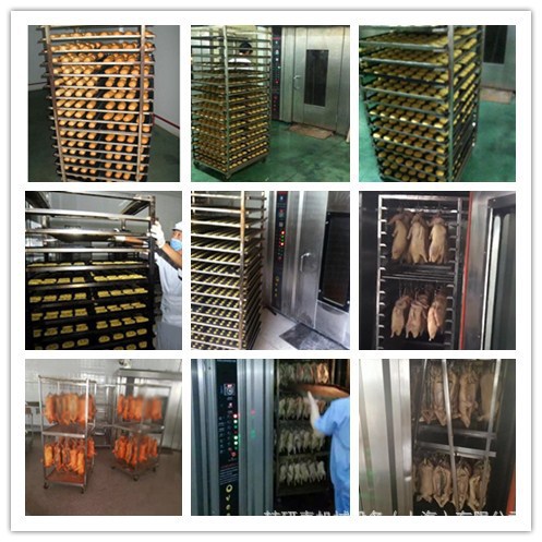 商用烤红薯烤箱 双推车热风旋转炉 32盘64盘电热/燃气式对流烤箱