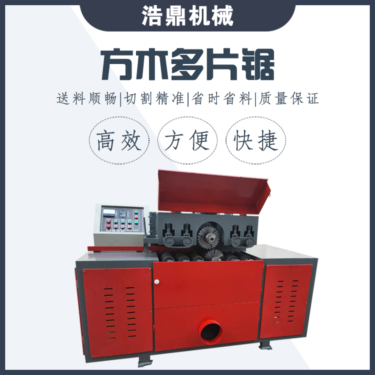 中小型电动升降方木多片锯 木工机械开料锯 裁板下料设备浩鼎
