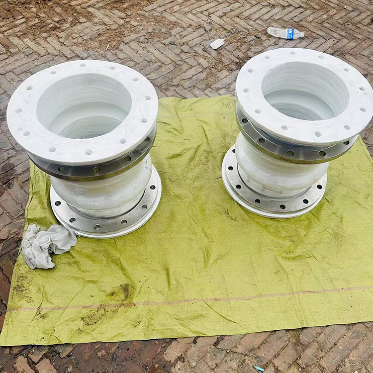 工业白色硅胶软连接福硕抗高温可曲挠管道避震喉