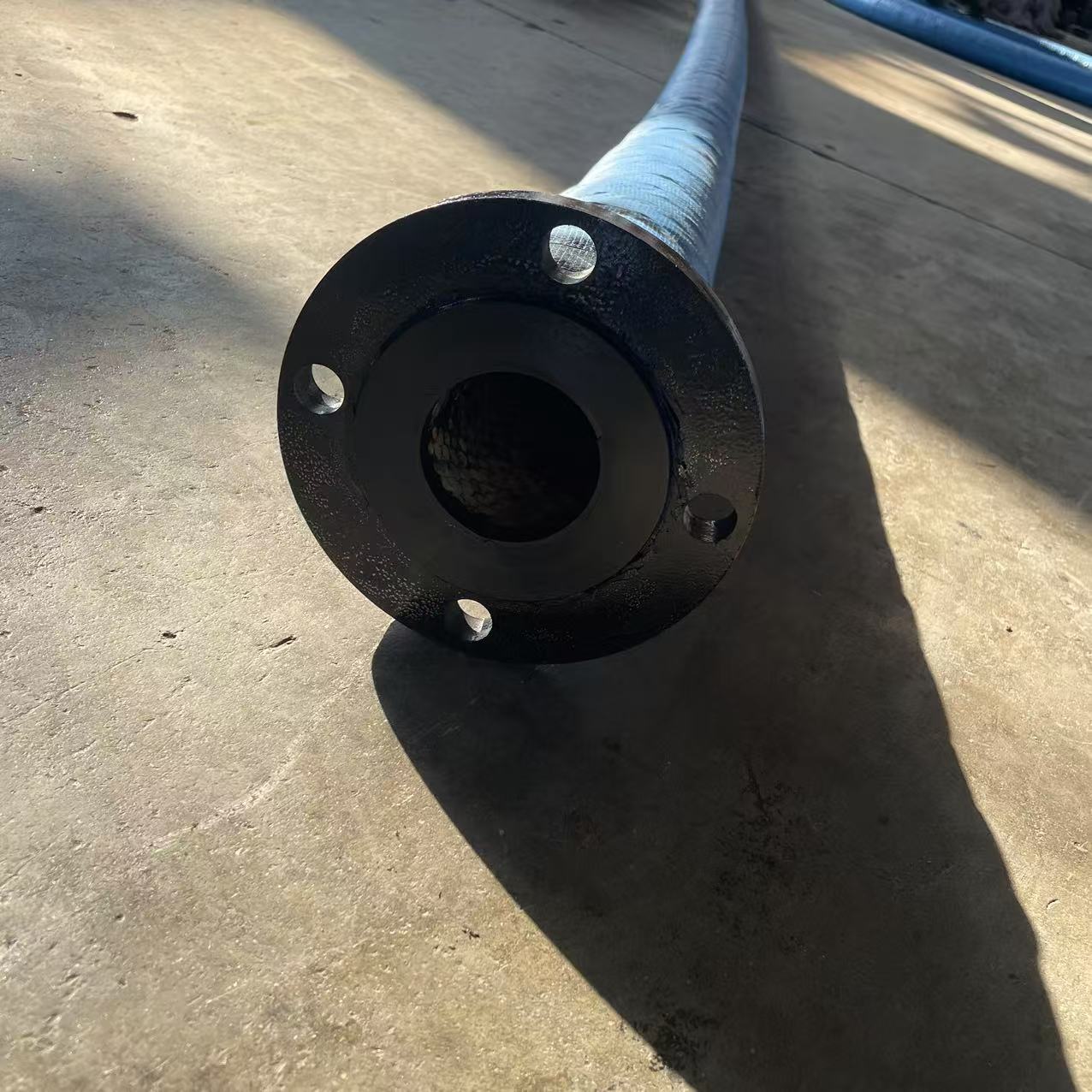 大口径橡胶陶瓷管 法兰接头内衬陶瓷耐磨胶管 福硕