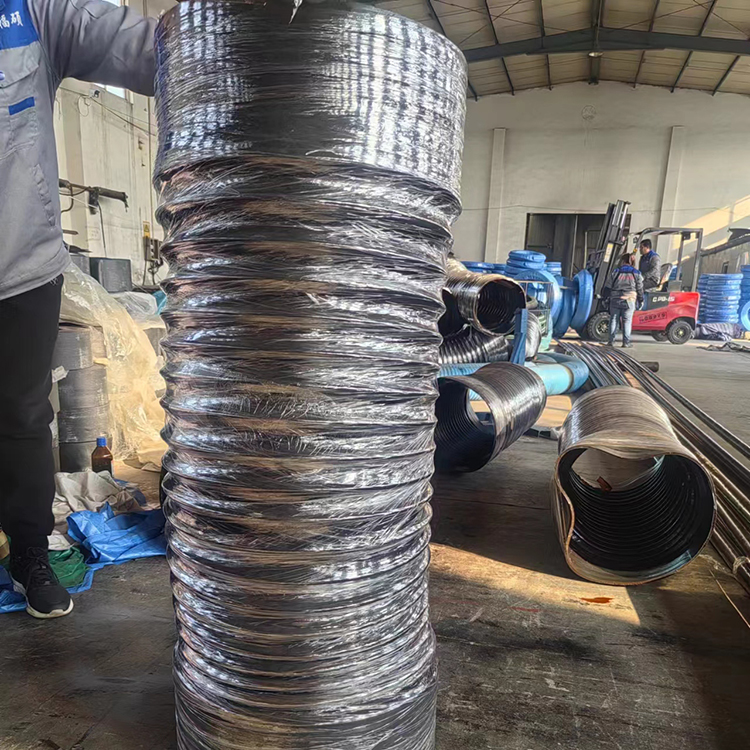 工业用大口径波纹伸缩胶管 防尘可弯曲橡胶伸缩管 福硕