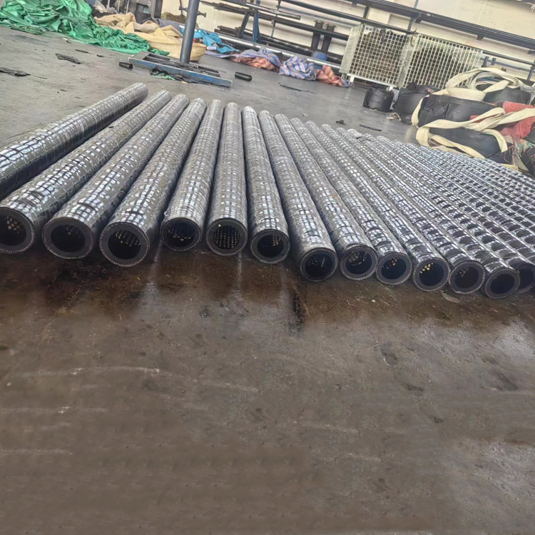 内衬氧化铝陶瓷片脱硫喷煤粉橡胶管福硕抗磨陶瓷软管