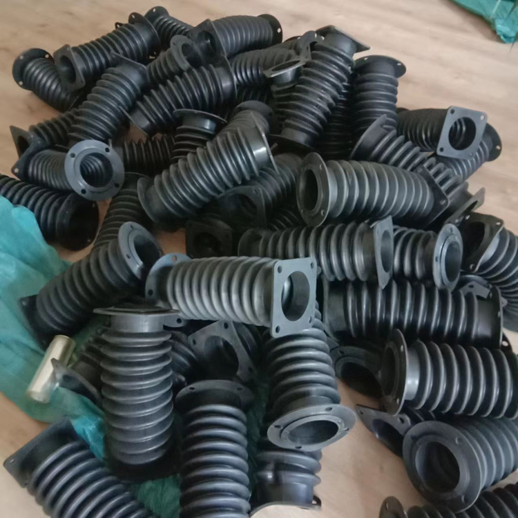 变径橡胶伸缩管子 福硕 钢丝骨架橡 胶伸缩管 桥梁排水伸缩软管