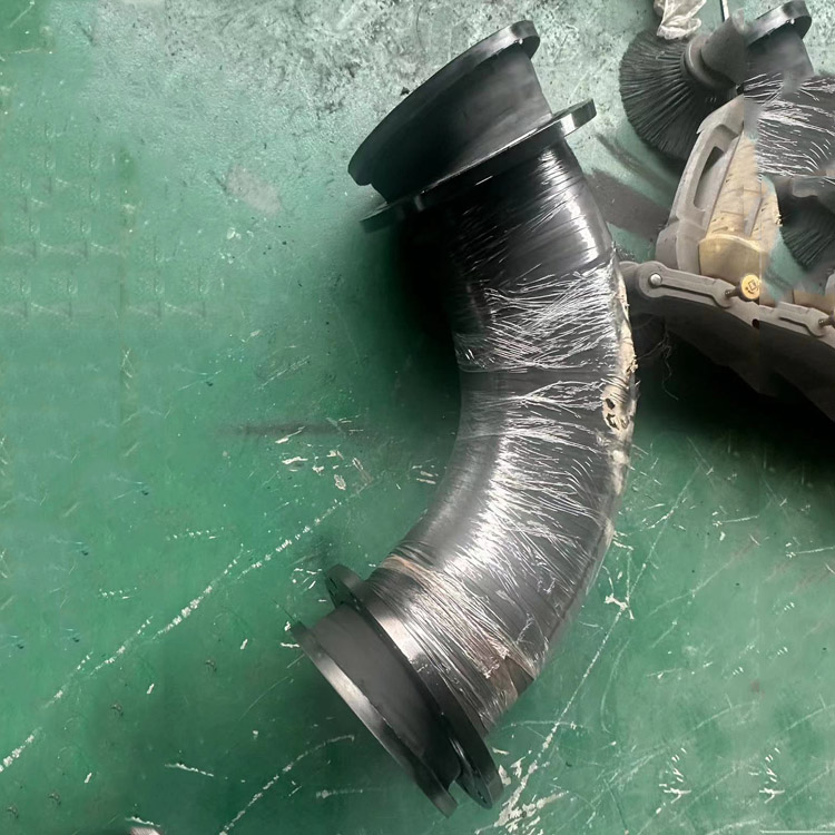 橡胶弯 头90度法兰式弯 头福硕加工法兰橡 胶弯头厂家