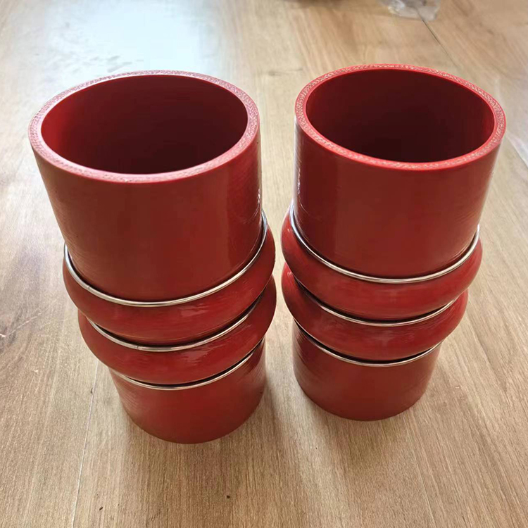 抗高温硅胶软管福硕防腐钢丝缠绕加布硅胶管