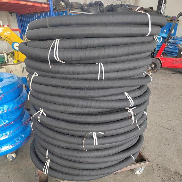 低压输水夹布胶管 福硕 抗酸碱橡胶软管布纹喷砂橡胶管