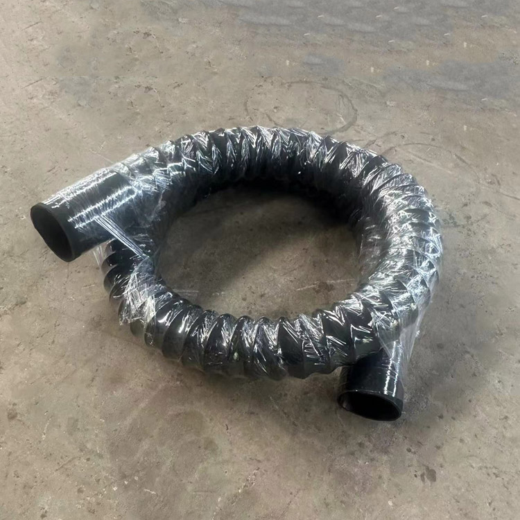 黑色波纹橡胶保护套福硕钢丝吸尘管波 纹伸缩胶管