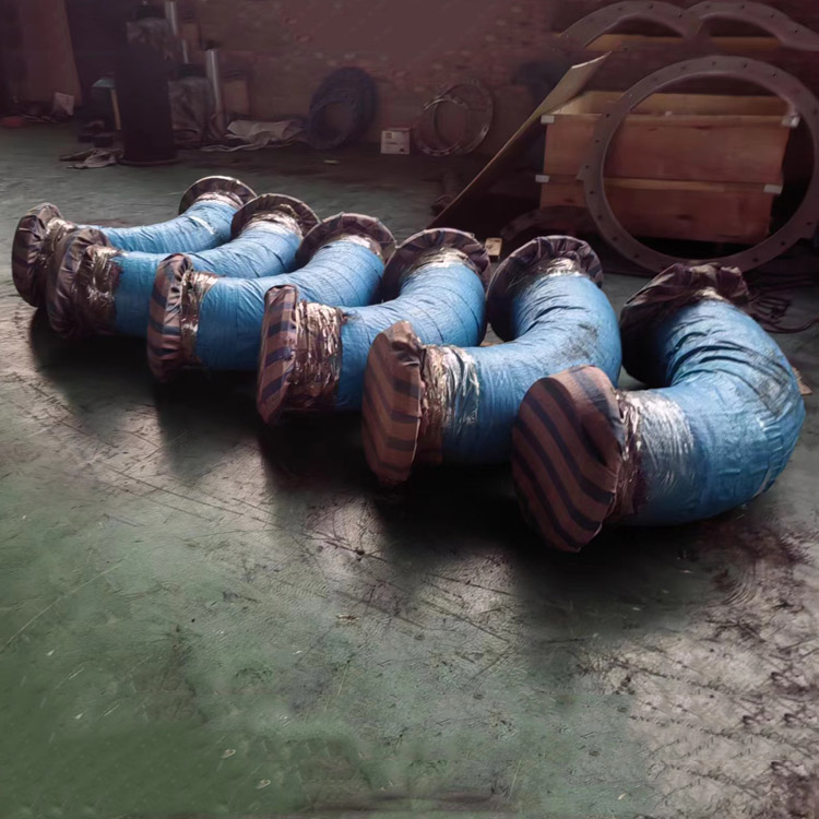 可曲挠直角橡 胶弯头福硕法兰橡胶软连接弯 头