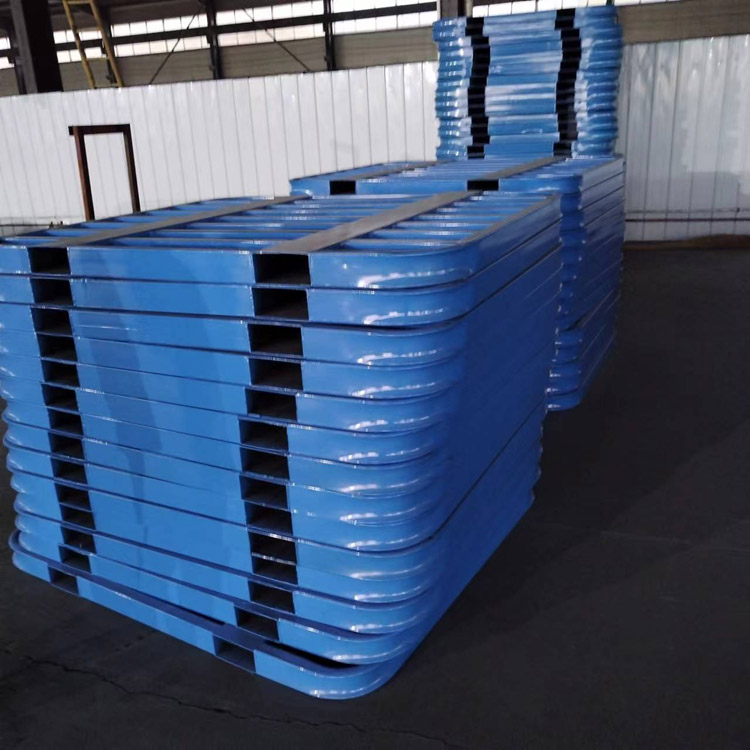 仓储金属货架钢制大米饲料托盘 福硕 防潮栈板面粉化肥水泥仓库托盘