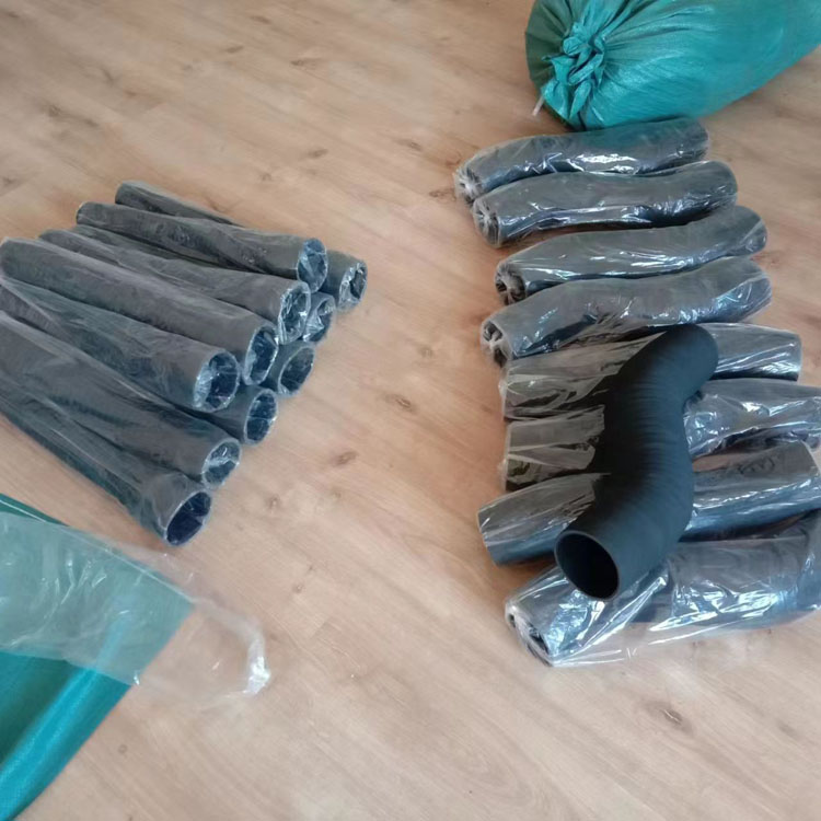 三元乙丙缠绕抗老化橡胶弯管输水布纹变径橡胶管